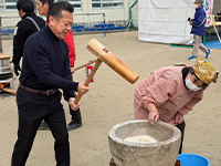 緑学区餅つき大会